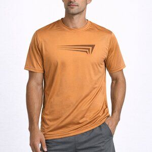 Copper Fit Men's Performance T-Shirt Orange Short Sleeve Medium M